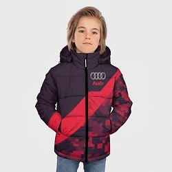 Куртка зимняя для мальчика Audi: Red Pixel, цвет: 3D-черный — фото 2