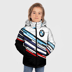 Куртка зимняя для мальчика BMW BRAND COLOR БМВ, цвет: 3D-черный — фото 2