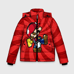 Куртка зимняя для мальчика Super Mario: Red Illusion, цвет: 3D-красный