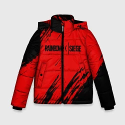 Куртка зимняя для мальчика R6S: Red Style, цвет: 3D-черный