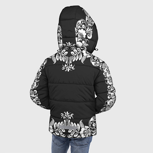 Зимняя куртка для мальчика Нейромонах Феофан / 3D-Черный – фото 4