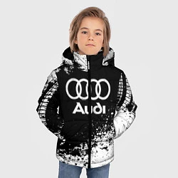 Куртка зимняя для мальчика Audi: Black Spray, цвет: 3D-светло-серый — фото 2