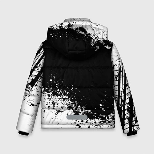 Зимняя куртка для мальчика Honda: Black Spray / 3D-Светло-серый – фото 2