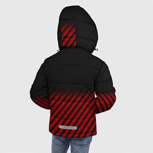 Зимняя куртка для мальчика Audi: Red Lines / 3D-Черный – фото 4