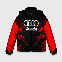 Куртка зимняя для мальчика Audi: Red Anger, цвет: 3D-красный