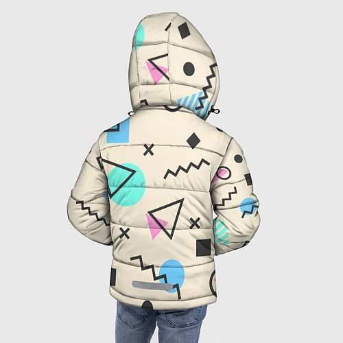 Зимняя куртка для мальчика Pikachu Geometry / 3D-Черный – фото 4