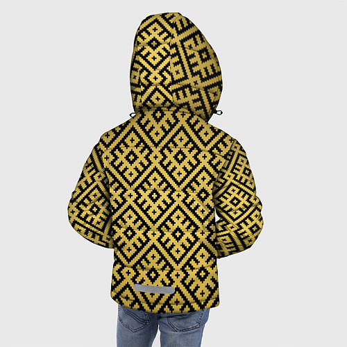 Зимняя куртка для мальчика Обережная вышивка / 3D-Черный – фото 4