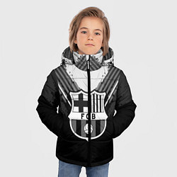 Куртка зимняя для мальчика FC Barcelona: Black Style, цвет: 3D-светло-серый — фото 2