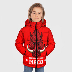 Куртка зимняя для мальчика Сейчас будет мясо, цвет: 3D-красный — фото 2