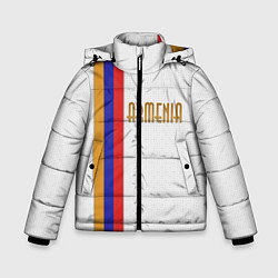 Куртка зимняя для мальчика Armenia Line, цвет: 3D-черный