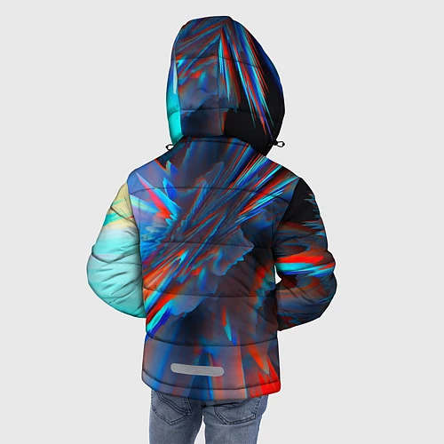 Зимняя куртка для мальчика Muse: Colour Abstract / 3D-Черный – фото 4