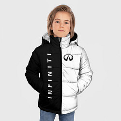 Куртка зимняя для мальчика Infiniti: Black & White, цвет: 3D-светло-серый — фото 2