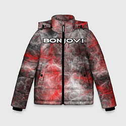 Куртка зимняя для мальчика Bon Jovi, цвет: 3D-черный