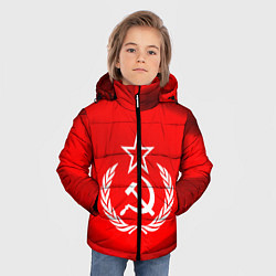 Куртка зимняя для мальчика Патриот СССР, цвет: 3D-черный — фото 2