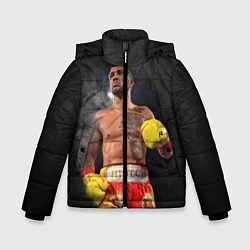Куртка зимняя для мальчика Vasyl Lomachenko, цвет: 3D-черный