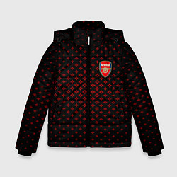 Куртка зимняя для мальчика Arsenal: Sport Grid, цвет: 3D-черный
