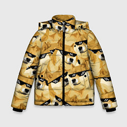 Куртка зимняя для мальчика Doge: Deal with it, цвет: 3D-черный
