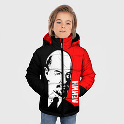 Куртка зимняя для мальчика Хитрый Ленин, цвет: 3D-черный — фото 2
