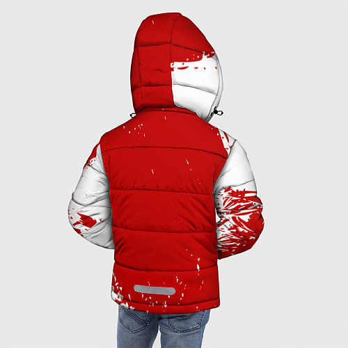 Зимняя куртка для мальчика Eat Sleep JDM: Red Style / 3D-Черный – фото 4