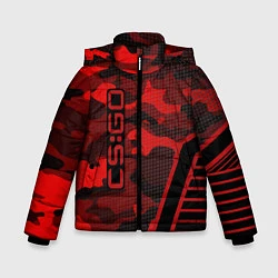 Зимняя куртка для мальчика CS:GO Red Camo