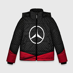 Куртка зимняя для мальчика Mercedes Benz: Grey Carbon, цвет: 3D-светло-серый