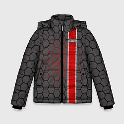 Куртка зимняя для мальчика Mitsubishi броня, цвет: 3D-светло-серый
