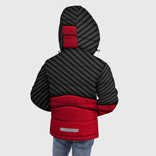 Зимняя куртка для мальчика Mercedes Benz: Red Carbon / 3D-Черный – фото 4