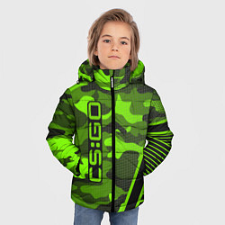 Куртка зимняя для мальчика CS:GO Light Green Camo, цвет: 3D-черный — фото 2