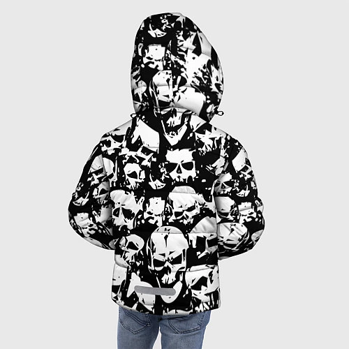 Зимняя куртка для мальчика Черепа ужаса / 3D-Черный – фото 4