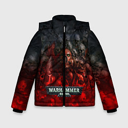 Куртка зимняя для мальчика Warhammer 40000: Dawn Of War, цвет: 3D-светло-серый