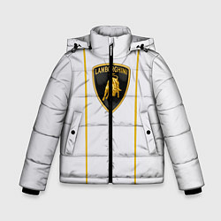 Куртка зимняя для мальчика Lamborghini SPORT, цвет: 3D-красный