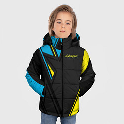 Куртка зимняя для мальчика Cyberpunk 2077: Sport, цвет: 3D-черный — фото 2