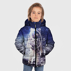 Куртка зимняя для мальчика Starfield: Astronaut цвета 3D-черный — фото 2