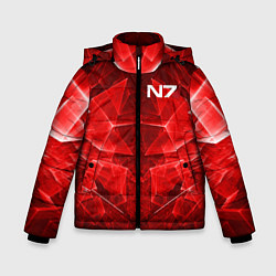 Куртка зимняя для мальчика Mass Effect: Red Armor N7, цвет: 3D-красный