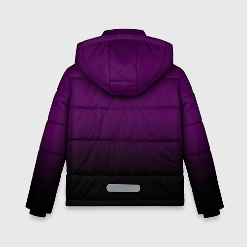 Зимняя куртка для мальчика Black Pink: Violet Gradient / 3D-Светло-серый – фото 2