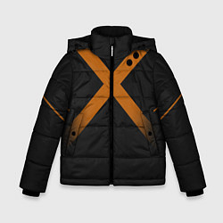 Куртка зимняя для мальчика KATSUKI BAKUGOU полосы, цвет: 3D-черный