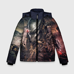 Куртка зимняя для мальчика Merciless Predator, цвет: 3D-красный
