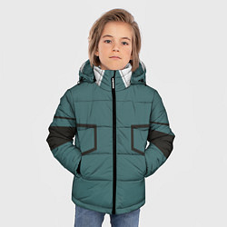 Куртка зимняя для мальчика MHA IZUKU MIDORIYA, цвет: 3D-черный — фото 2