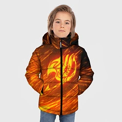 Куртка зимняя для мальчика NATSU DRAGNEEL, цвет: 3D-черный — фото 2