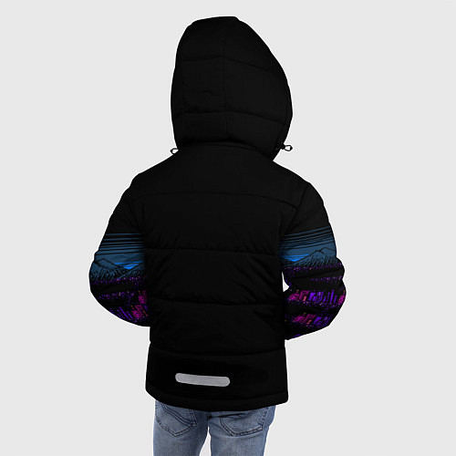 Зимняя куртка для мальчика Megaman city / 3D-Черный – фото 4