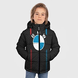 Куртка зимняя для мальчика BMW: Three Lines, цвет: 3D-красный — фото 2
