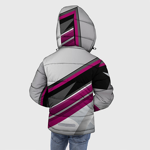 Зимняя куртка для мальчика Cyberpunk 2077: Violet Style / 3D-Черный – фото 4