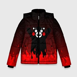 Куртка зимняя для мальчика Kumamon: Hell Flame, цвет: 3D-черный