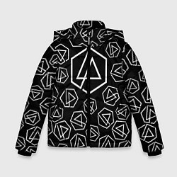 Куртка зимняя для мальчика Linkin Park: Pattern, цвет: 3D-красный