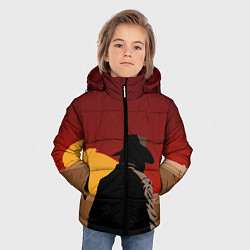 Куртка зимняя для мальчика RDR 2: Dark Man, цвет: 3D-черный — фото 2