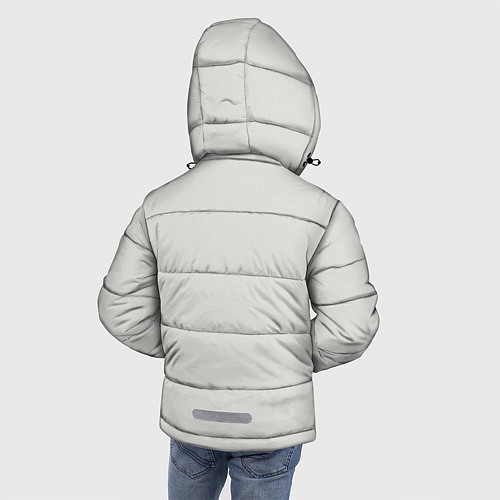 Зимняя куртка для мальчика Лис вцепился / 3D-Черный – фото 4