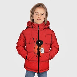 Куртка зимняя для мальчика Disenchantment: I'm not a Cat, цвет: 3D-красный — фото 2