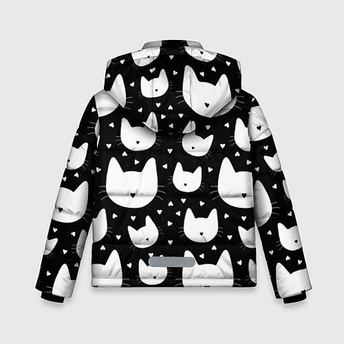Зимняя куртка для мальчика Love Cats Pattern / 3D-Светло-серый – фото 2