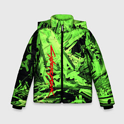 Куртка зимняя для мальчика Cyberpunk 2077: Green Breaks, цвет: 3D-красный