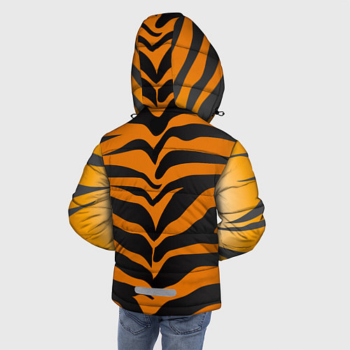 Зимняя куртка для мальчика Шкура тигра / 3D-Черный – фото 4